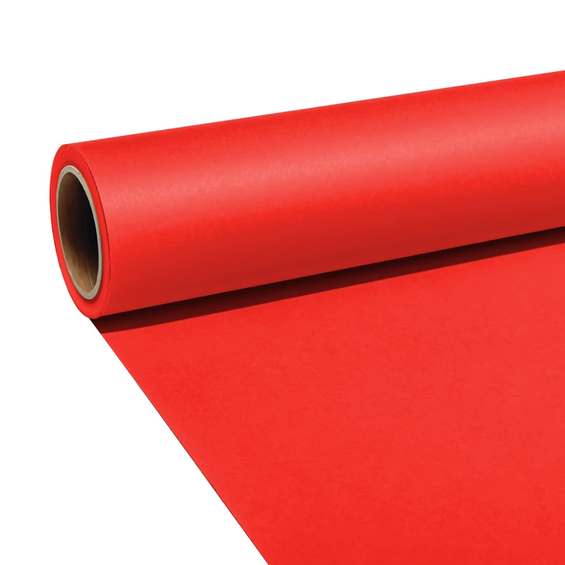 Joby Seamless Creator Background Paper, Photography Backdrop For Videos, Streaming, Interviews, Backdrops For Photoshoot, Photography Props, Size 1.35X11M, Candy Cane Red - Image 1