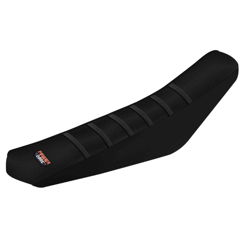 MCHMFG Motorcycle Universal Seat Cover Non-Slip Rubber Striped Gripper Soft Sewing for CRF WR WRF RMZ YZF SXF EXC EXC XC SX CR KLX Dirt Pit Bike Motocross Off Road (Black)