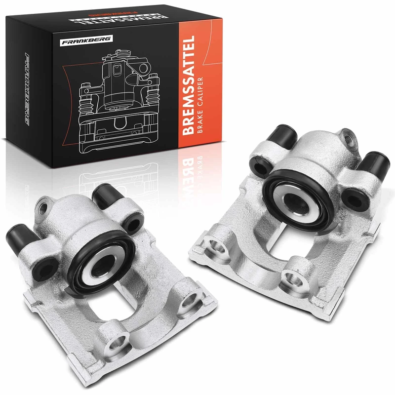 Frankberg 2x Brake Caliper Disc Brake Rear Left Right Compatible with 3 Series E46 3 Series Compact E46 3 Series Coupe E46 3 Series Touring E46 Z4 R.o.a.d.s.t.e.r E85 Replace# 34216758128