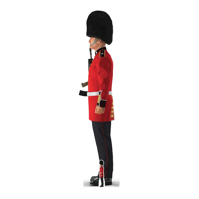 SC4111 Illustrated Palace Guard Facing Left Lifesize Cardboard Cutout With Mini