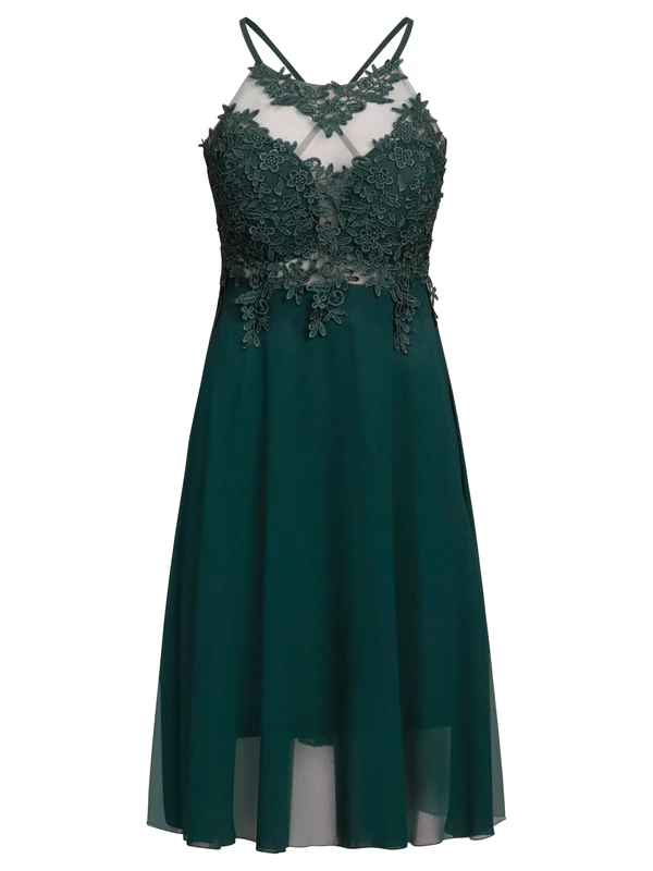 APART Fashion Women's Cocktail Dresses, Green Petrol, S