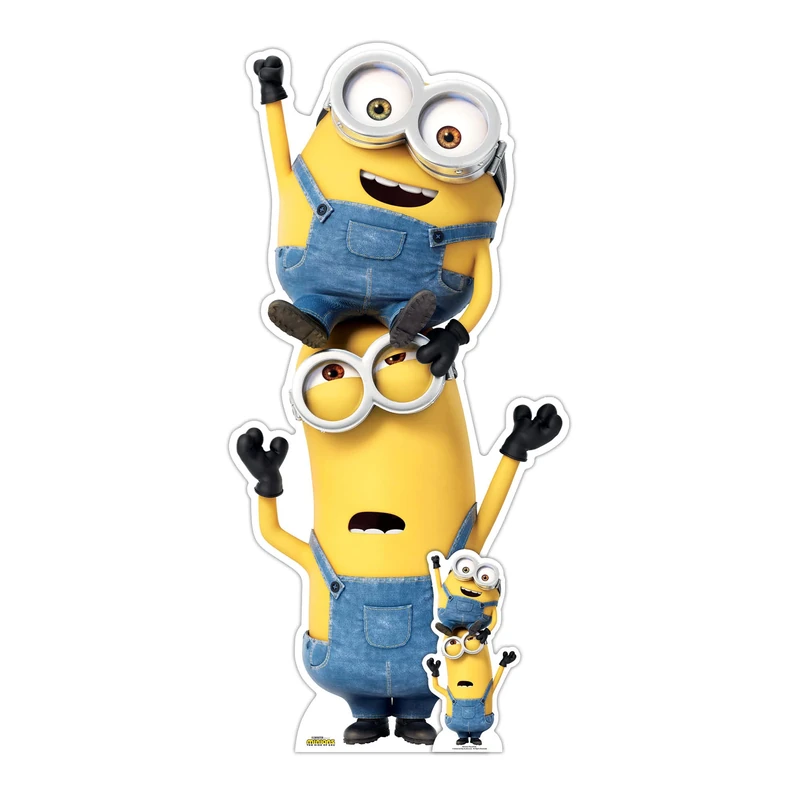 Star Cutouts SC4122 Kevin & Bob Minions Cardboard Cutout – Official Minions Party Decoration for Kids’ Birthdays & Fan Displays