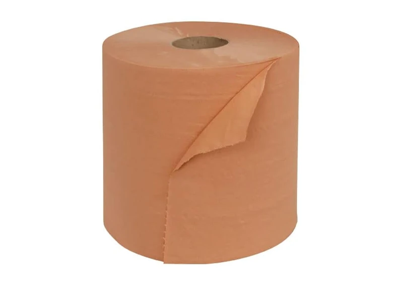 Industrial Wiping Reels 1000 Sizes - 2 Ply - Chamois - 23.5 x 30 cm - Recycled Wadding - Pack of 2