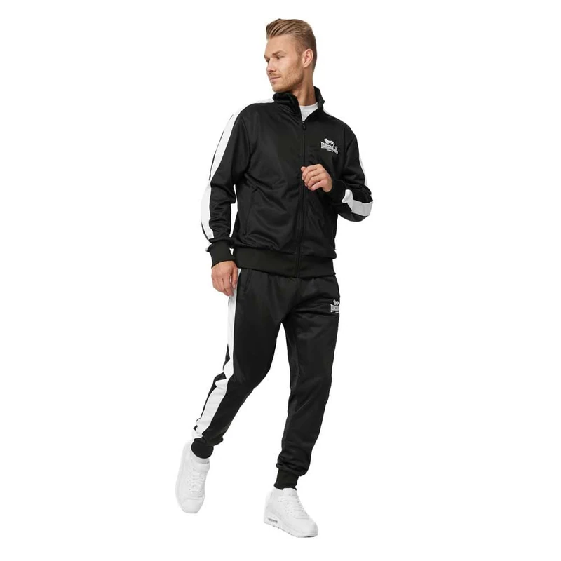 Lonsdale Men's Pember Jogging Suit, Black, M