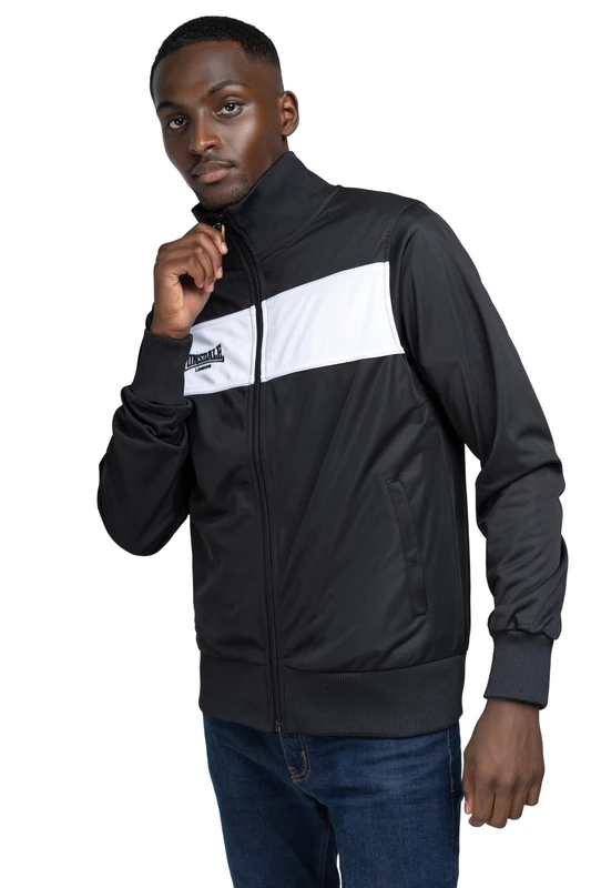Lonsdale London Alnwick Men's Jacket, black/white, 5XL