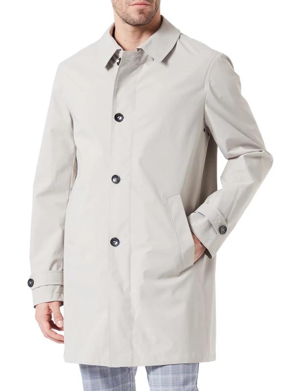Bugatti Men's 333500-39031 Coat - Light Grey-210