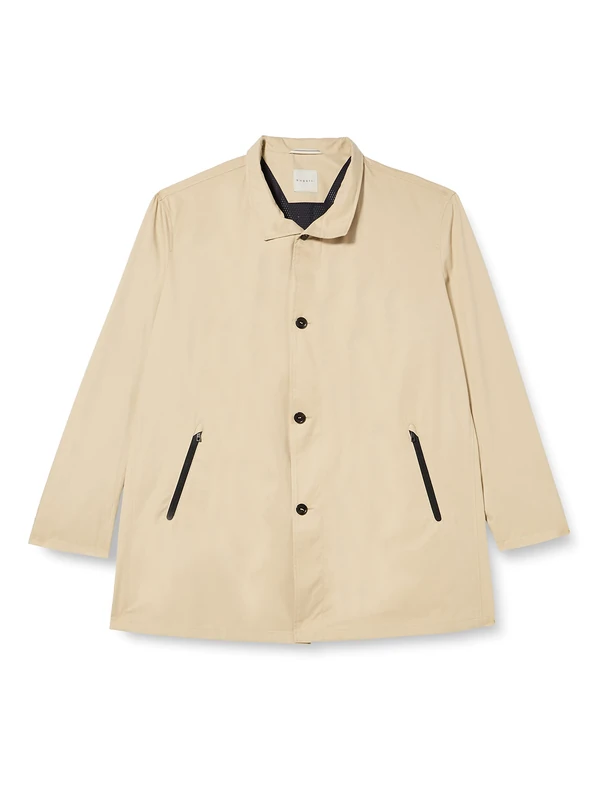 bugatti Men's 338400-39064 Coat, BEIGE-30, 106 cm