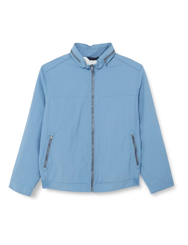 Bugatti Men's Lined Jacket - Blue-Grey Regular Fit