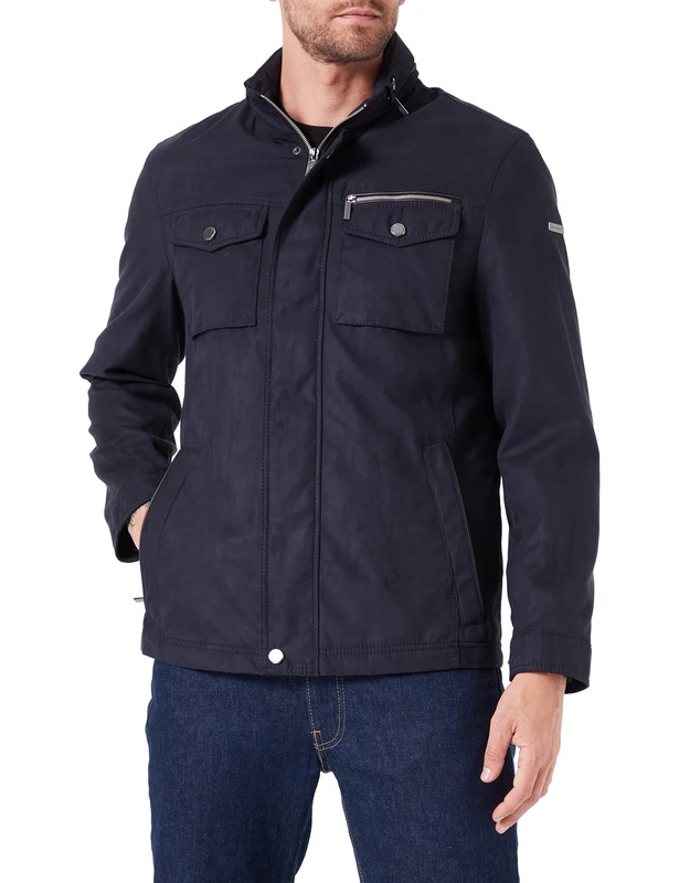 bugatti Men's 377200-39018 Jackets, Navy-390, 26