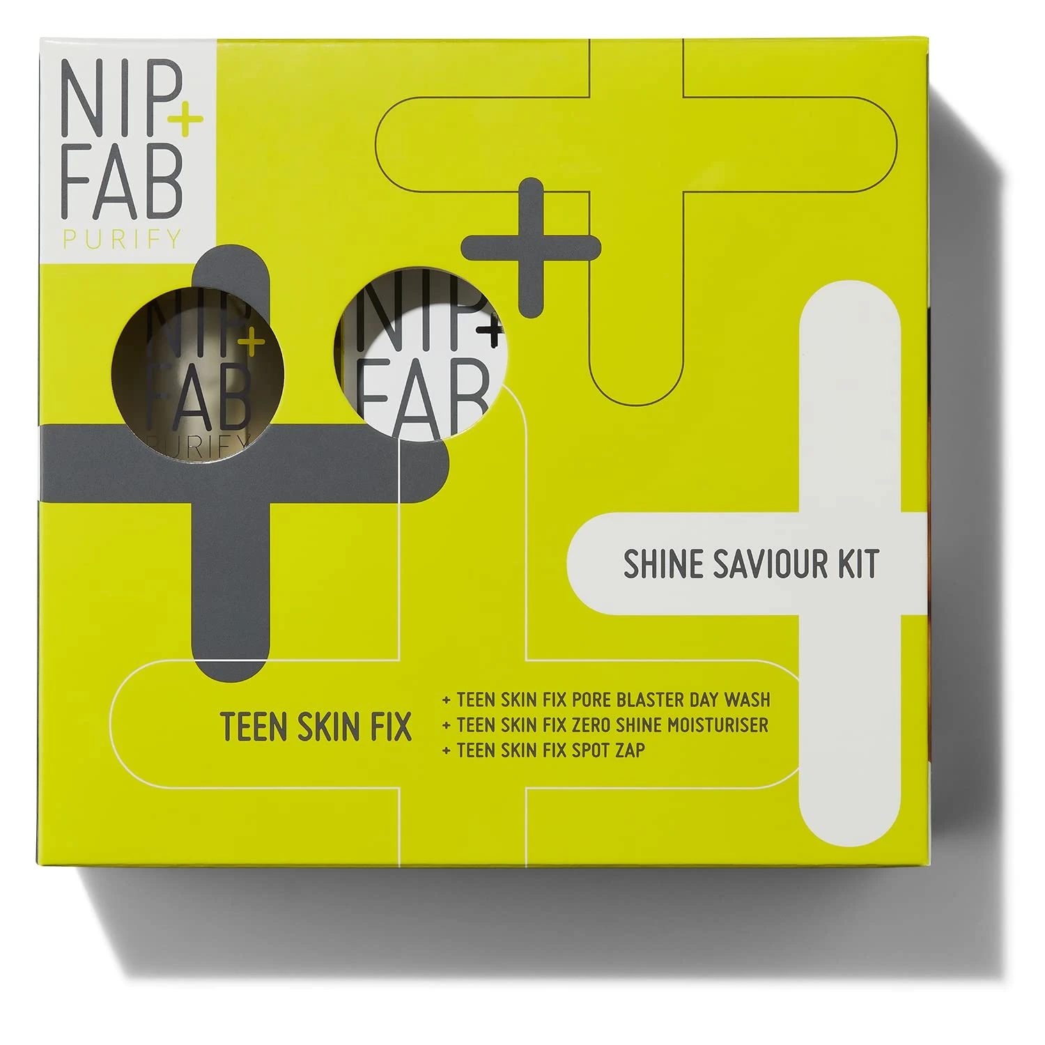 Nip+Fab Teen Skin 3 Piece Starter Kit | Contains Fix Spot Zap, Skin Moisturiser, Fix Day Wash | For Problematic Skin | Prevents Breakouts, Oil Control, Smooth, Shine-Free Skin | Vegan & Cruelty Free