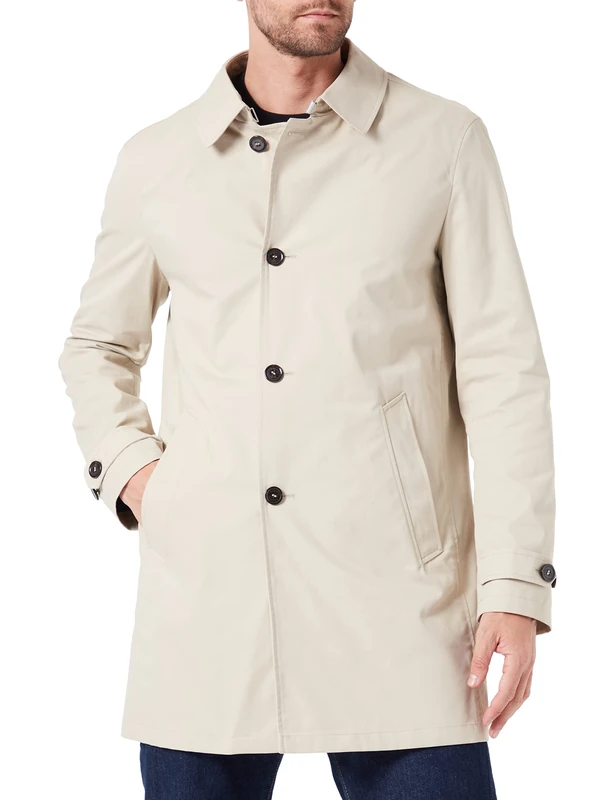 bugatti Men's 338300-39064 Coat, BEIGE-30, 52