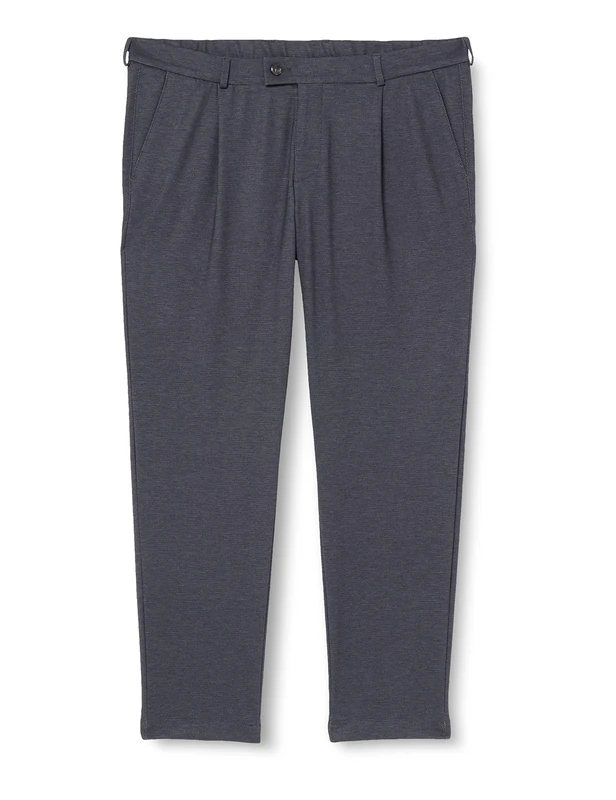 bugatti Men's 4236-36830 Slackhose Trousers, Dark grey-260, 33 W/34 L - Image 1