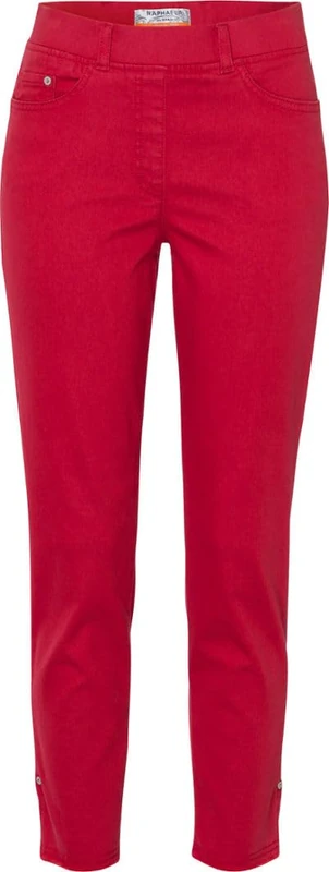 Raphaela by Brax Women's Lavina Fringe Light Coloured Denim Jeans, HOT RED, 40