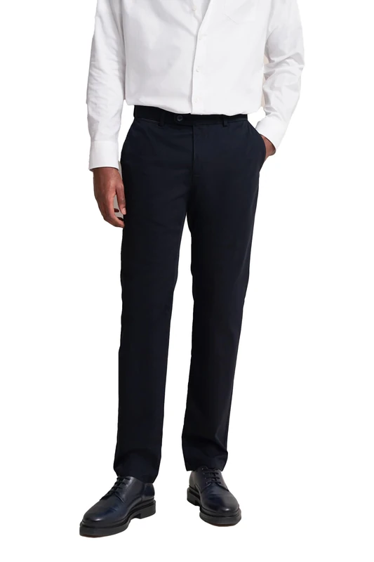 bugatti Men's 4220-16224 Slackhose Trousers, Marine-390, 38 W/34 L