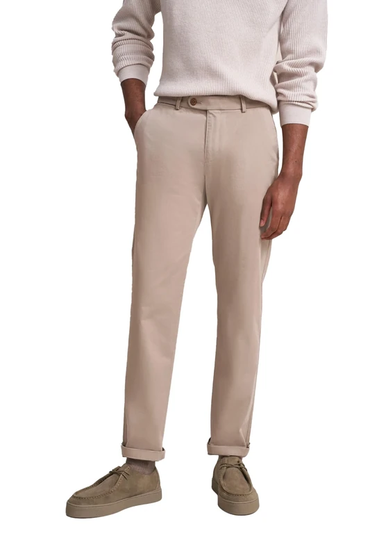 bugatti Men's 4220-16224 Slackhose Trousers, Beige-50, 40 W/32 L