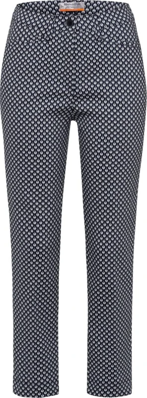 Raphaela by Brax Women's Lorella Graphic Jacquard Pants, Navy, 42K - Image 1