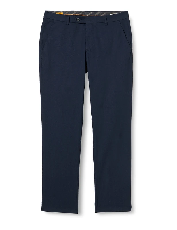 bugatti Men's 4930-56129 Trousers, Marine-370, Modern Fit, Marine 370, 36 W/30 L