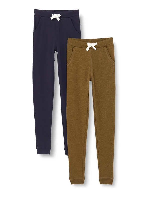 MINYMO Boys' Sweatpants, Dark Olive, 18-24 Months - Image 1