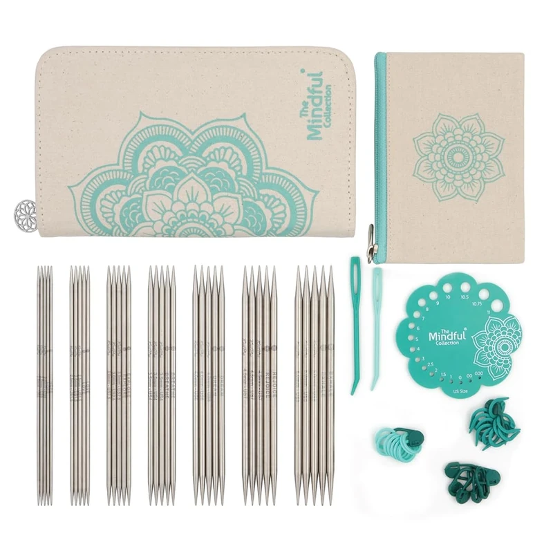 KnitPro The Mindful Collection Grateful Double Pointed Needle Set 6" (15cm) | 7 Sizes (2mm to 5mm)