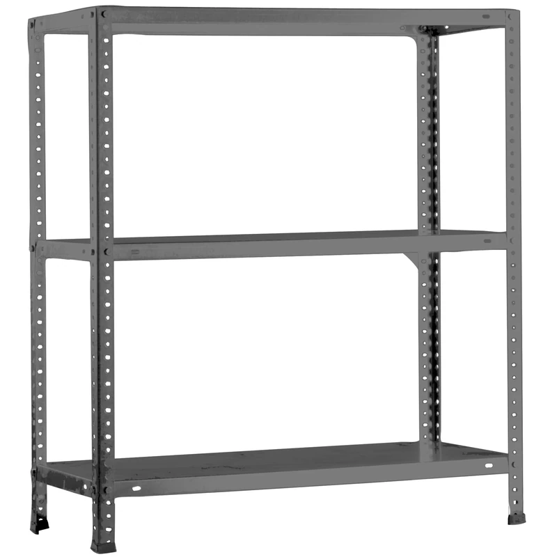 Simon Rack Garage Shelving Units 1000x1000x400 mm, 3 Tier Steel Rack, 100 kg per Shelf, Grey - Comfort