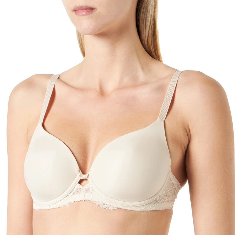 Triumph Womens Amourette Charm Whp01 Wired Padded Bra, Creamy Dream, 32E UK