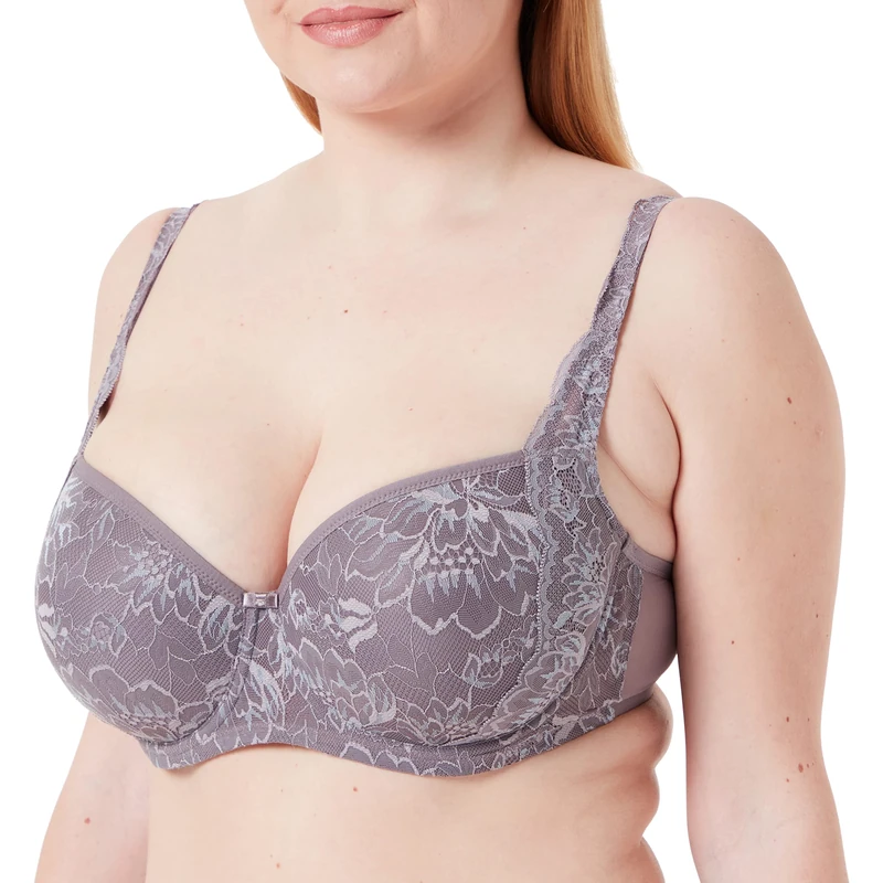 Triumph Women's Amourette Charm Conscious WHP02 Bra, Pigeon Grey, 32A, Pigeon Grey, 32A