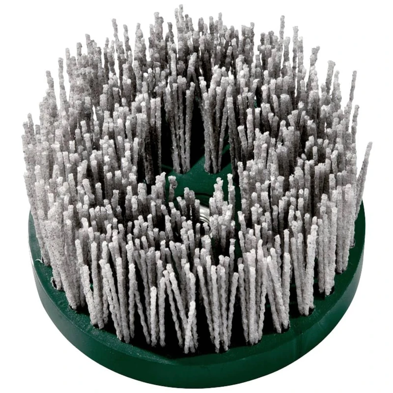 Metabo Plate Brush 130 mm M 14, P 120, SiC (Brush for Working, Deburring, Grinding and Structuring Surfaces) # 623743000