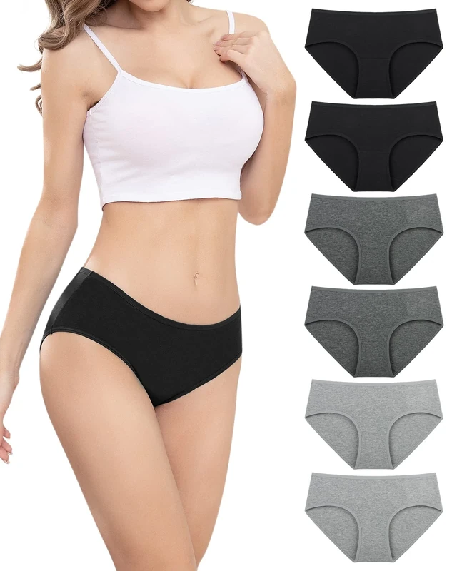 PULIOU Women Period Pants High waisted Heavy Flow Postpartum Underwear Leakproof Menstrual Knickers Extra Protection Pack of 3