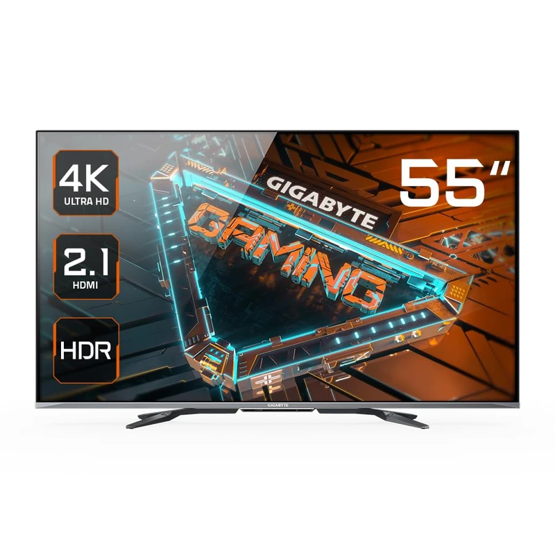 Gigabyte S55U 55" UHD Gaming Monitor - 3840 x 2160, 120Hz, 2ms, 500 cd/m², FreeSync Premium, HDR Ready, HDMI 2.1 - Image 1
