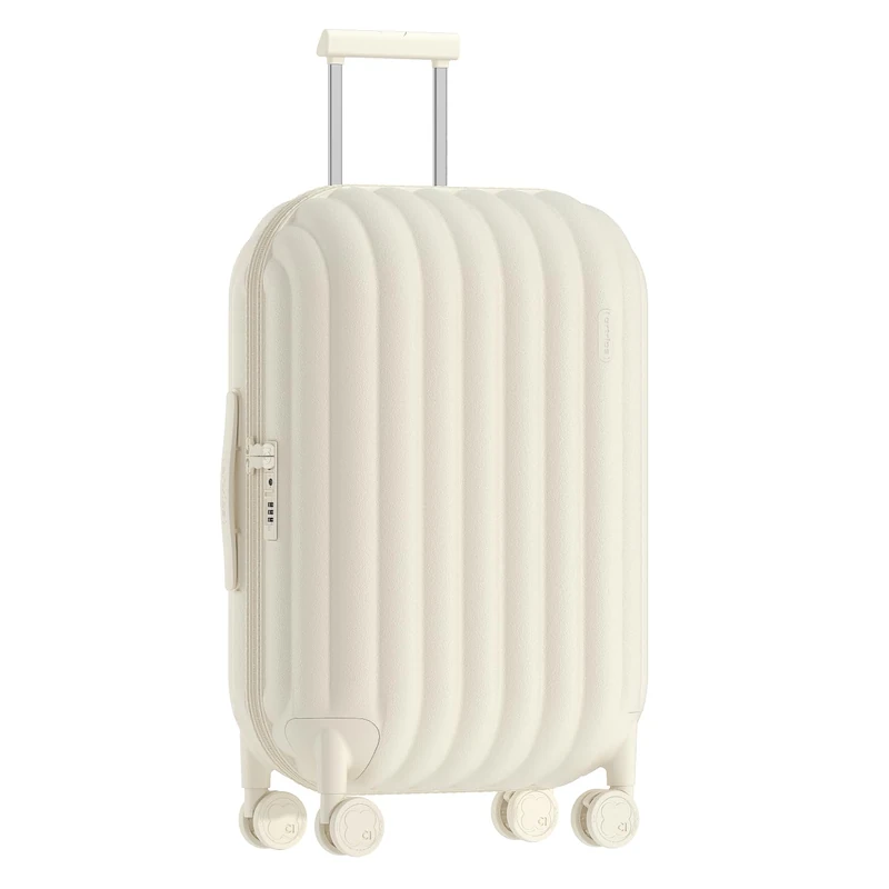 artrips Hardside Lightweight Suitcase Luggage with Spinner Wheels & TSA Lock Luggages Set, White, 28"