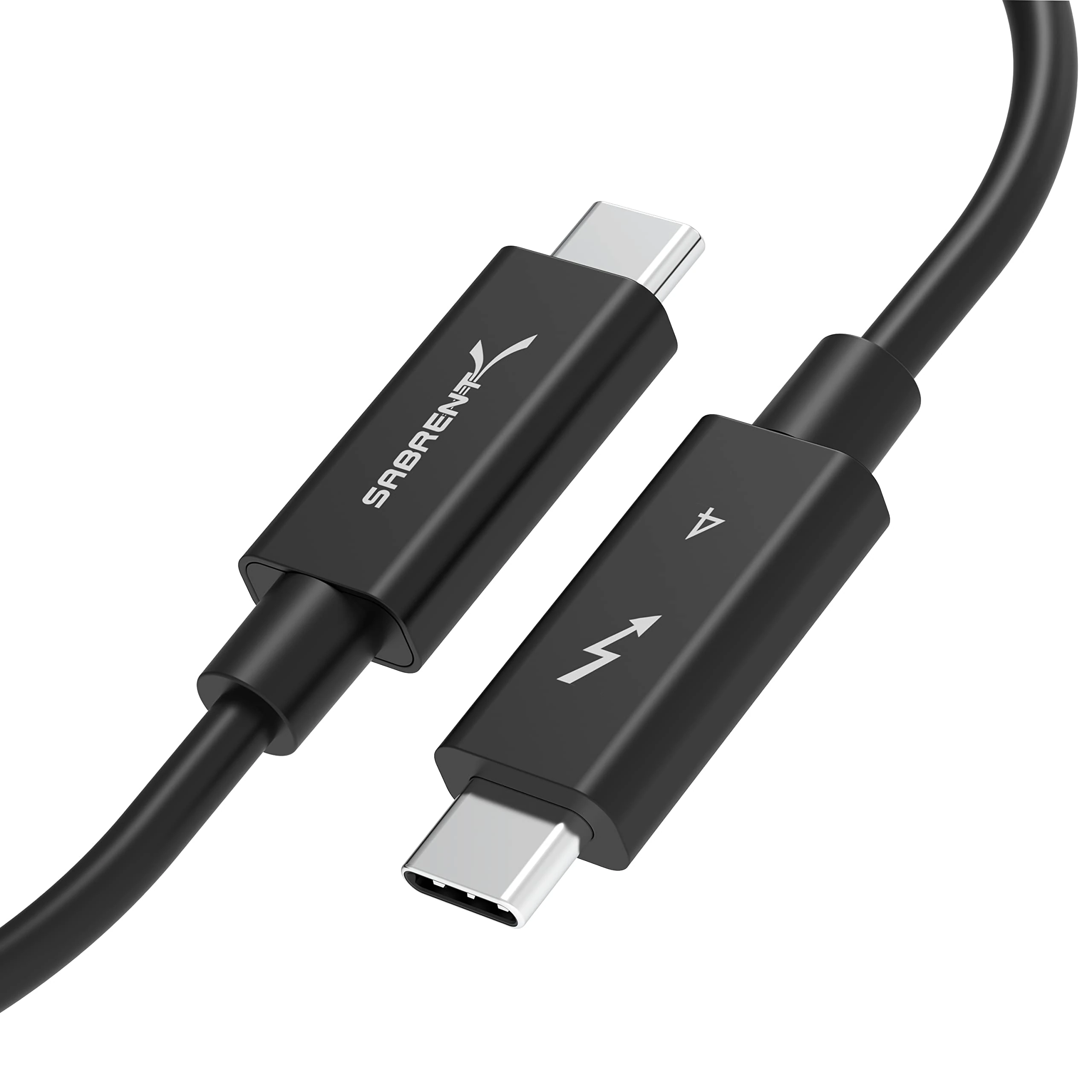 SABRENT 2M USB C Thunderbolt 4 Cable 100W, 8K/60Hz or dual 4K/60Hz. 40Gbps, USB-C TB4 for Super Fast Transfer and Charging Compatible with Thunderbolt 3 MacBook Apple etc. (CB-T4M2)
