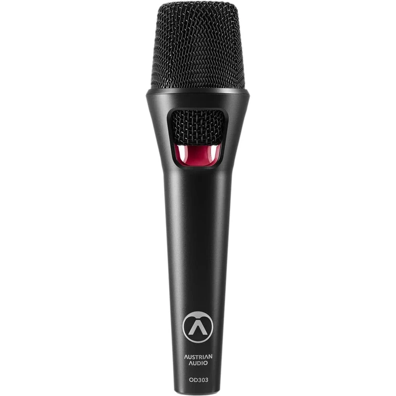 Austrian Audio OD303 Stage Microphone with Open Acoustics Technology (Wide Frequency Band, Feedback Stability, Open Design, with Integrated 3D Pop Noise Diffuser, Unique Sound), Black