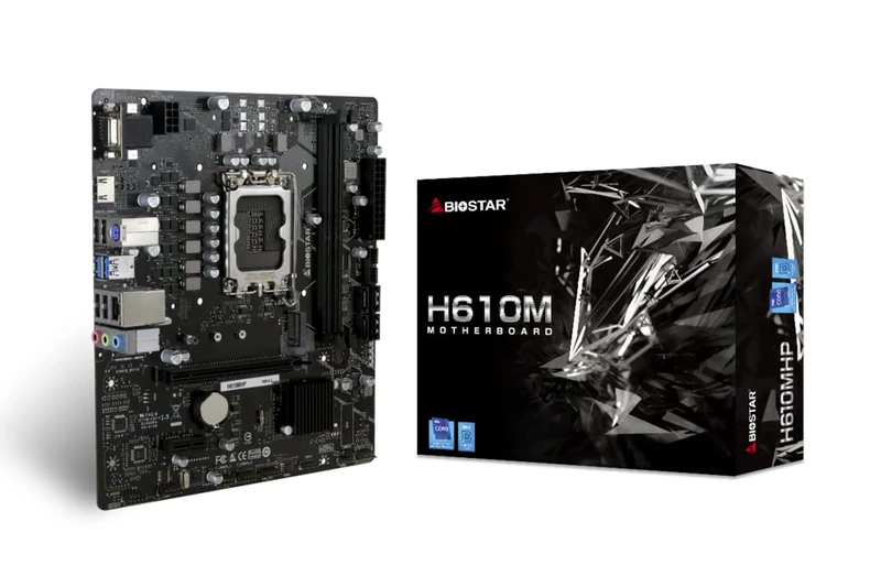 Biostar Motherboard H610MHP (H610, S1700, mATX, Intel)) - Image 1