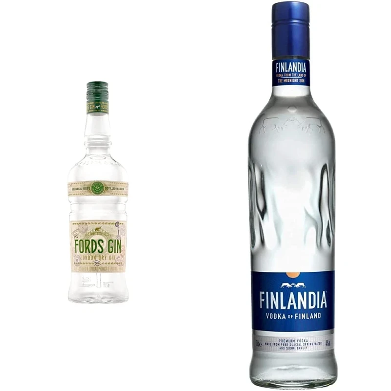 Fords Award Winning London Dry Gin, 70 cl & Finlandia Classic Vodka of Finland, 70cl