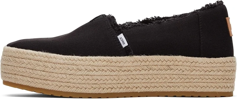Alpargata Espadrille Slip-On Shoes with Ortholite Eco-Friendly Insoles, Rope Wrap Platform for Comfort