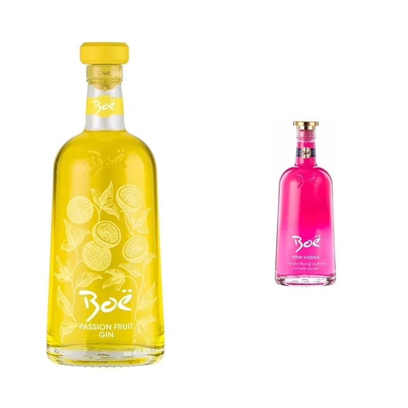 Boe Passion Fruit Gin – 50cl & Boë Pink Vodka