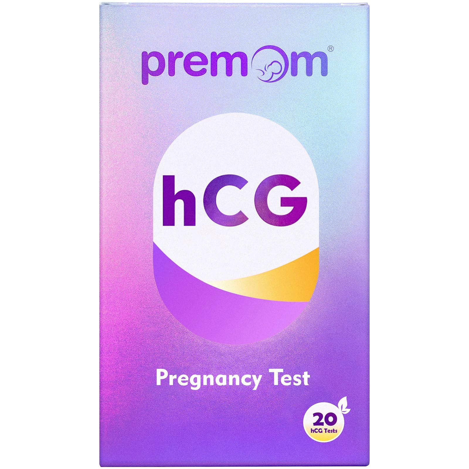 Premom Pregnancy Test Strips -Individually Wrapped Pregnancy Test Kit- Over 99% Accurate and Powered by Premom Ovulation Predictor iOS and Android APP (20 Count)