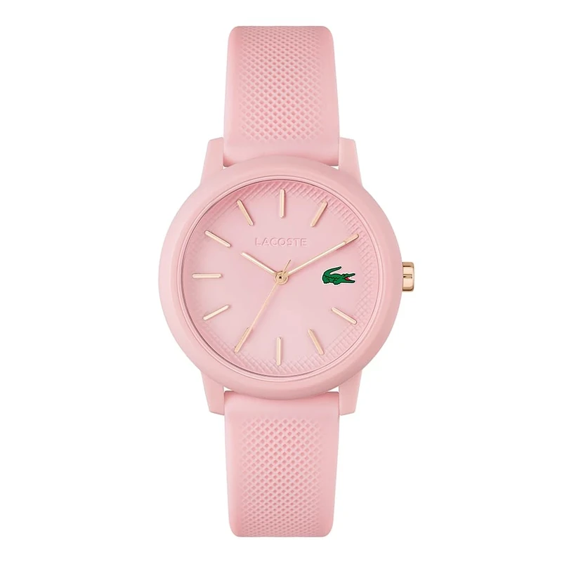 Lacoste Analogue Quartz Watch for Women LACOSTE.12.12 Collection with Pink Silicone Bracelet - 2001213