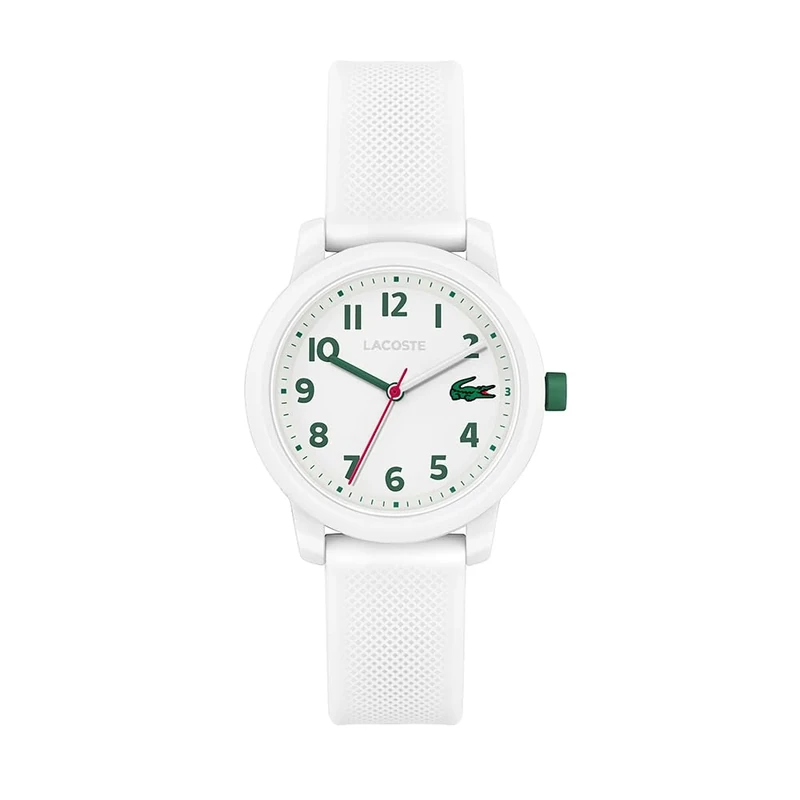 Lacoste Analogue Quartz Watch for Kids LACOSTE.12.12 Kids Collection with White Silicone Bracelet - 2030039