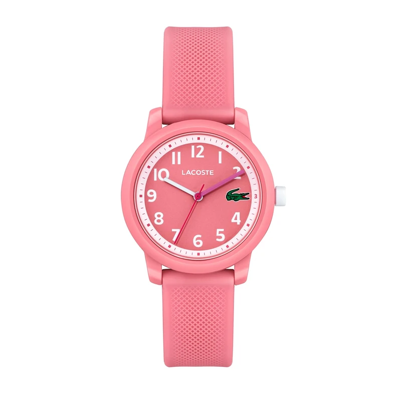 Lacoste Analogue Quartz Watch for Kids LACOSTE.12.12 Kids Collection with Pink Silicone Bracelet - 2030040