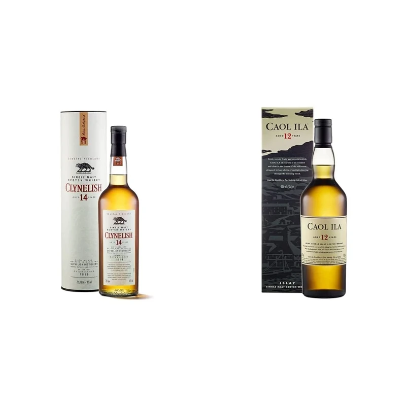 Clynelish 14 Years Old Single Malt Scotch Whisky 70cl & Caol Ila 12 Years Old Single Malt Scotch 70cl