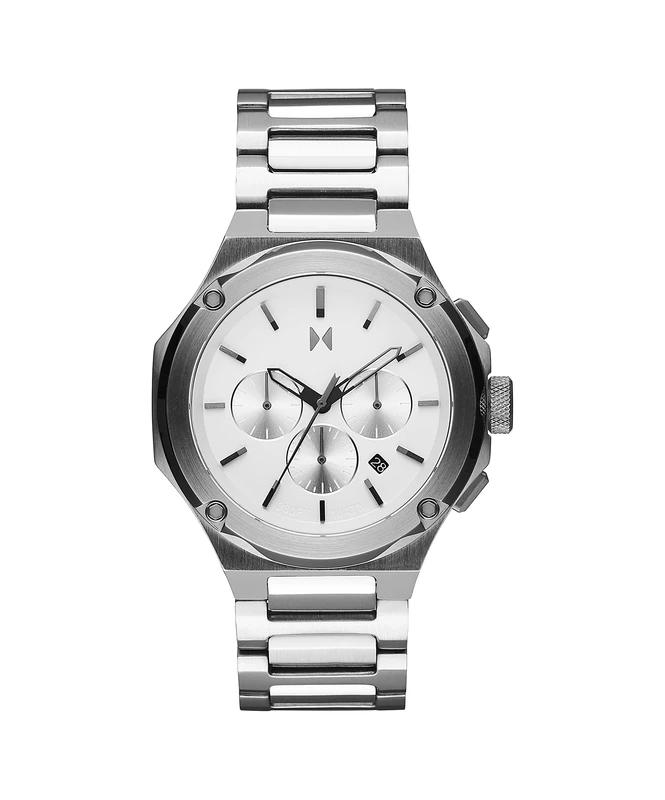 MVMT Chronograph Quartz Watch for Men with Silver Stainless Steel Bracelet - 28000225-D
