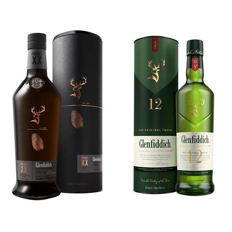 Glenfiddich Project XX Single Malt Scotch Whisky, 70cl & Single Malt Scotch Whisky, 700ml