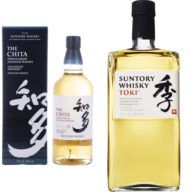 Chita - Single Grain Japanese - Whisky & Toki Suntory Whisky Blended Japanese Whisky, 70cl