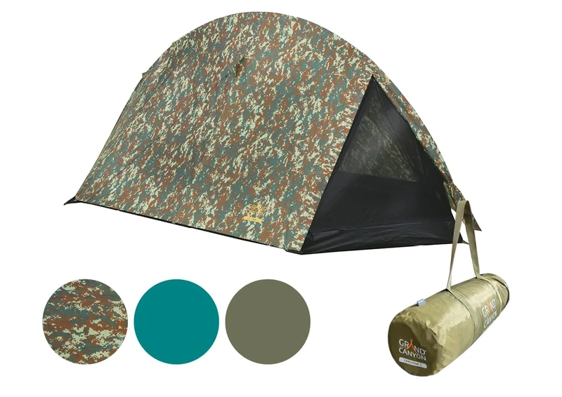 GRAND CANYON CARDOVA 1 Trekking Tent/Ultralight 1-Person Shelter/Compact Pack Size & Quick Setup/Ideal for Camping & Bushcraft/Blue Green