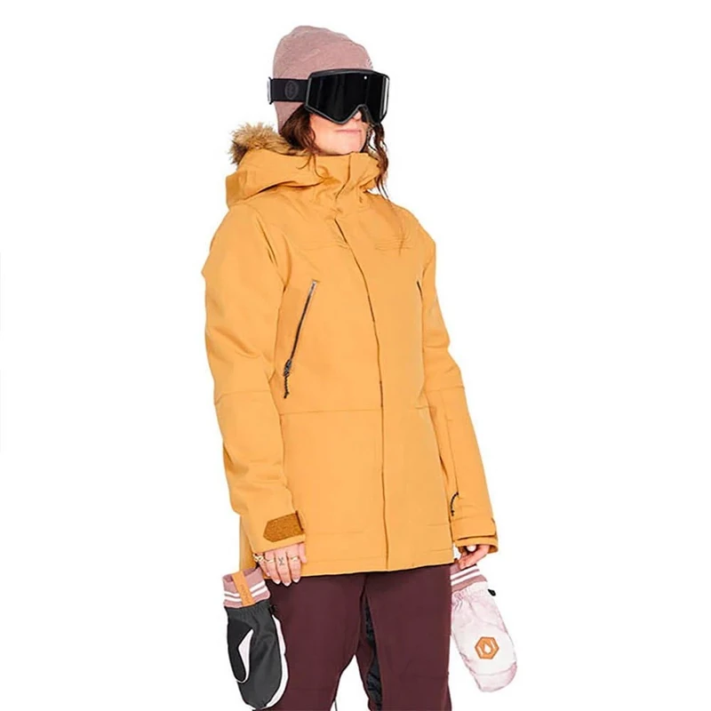 Volcom Women's Shadow Ins Jacket, Caramel, S