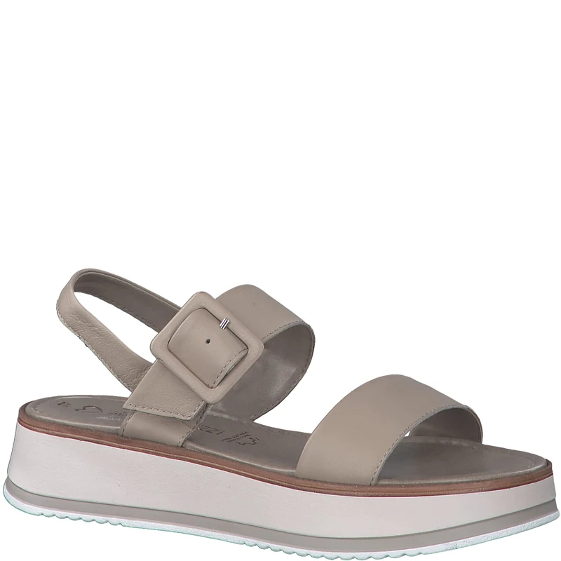 MARCO TOZZI Women's 2-2-28240-20 Sandals, taupe, 8 UK