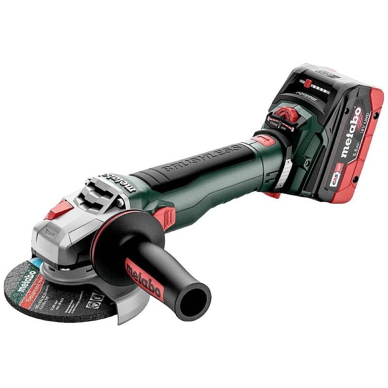Metabo WVB 18 LT BL 11-125 613057660 Angle Grinder Battery 125 mm 18 V 5.5 Ah - Image 1
