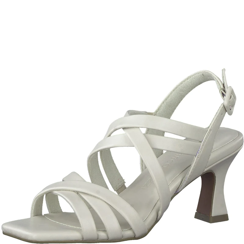 MARCO TOZZI Women' 2-2-28325-20 Heeled Sandal, Cream, 3.5 UK