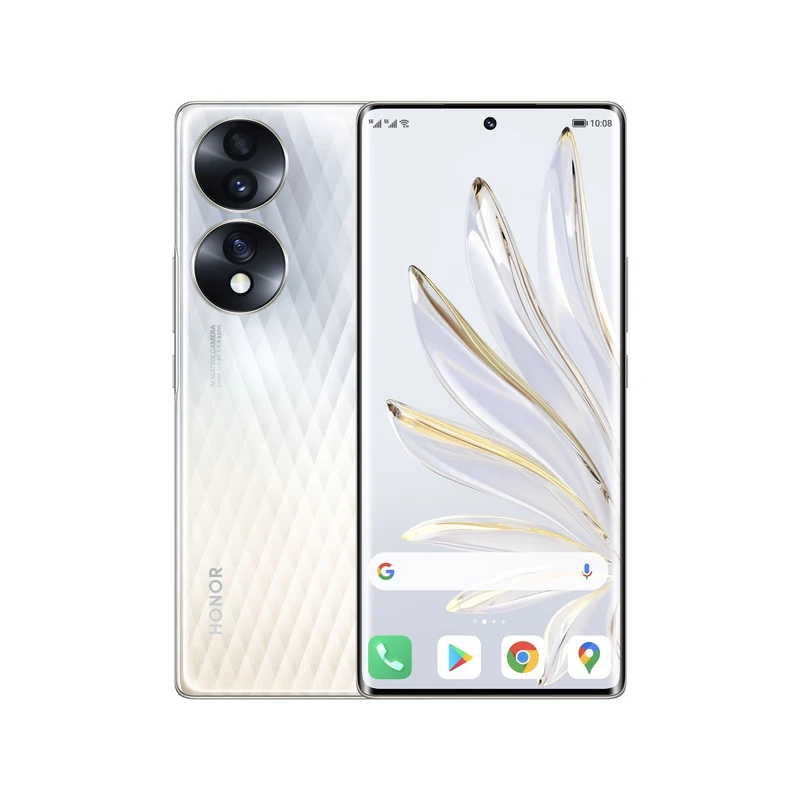 HONOR 70 Mobile Phone 5G SIM Free Unlocked 8+128GB Smartphone with 54 MP Triple Rear Camera, 120Hz 6.67 Inch OLED Curved Screen, Android 12, 4800mAh (2 Year Warranty)